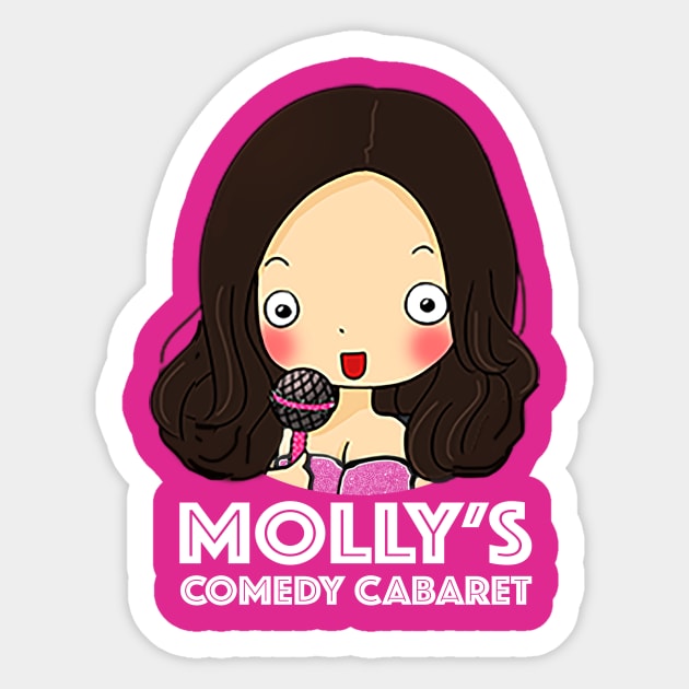 MCC Logo with white title Sticker by MollysComedyCabaret